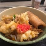 とり天うどん、キツネトッピング(TOMBO)