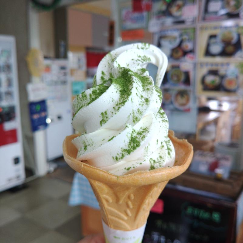 抹茶パウダーソフト(長沼フートピアふるさと物産館 )