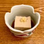 甘酒の胡麻豆腐(鰻のもり)
