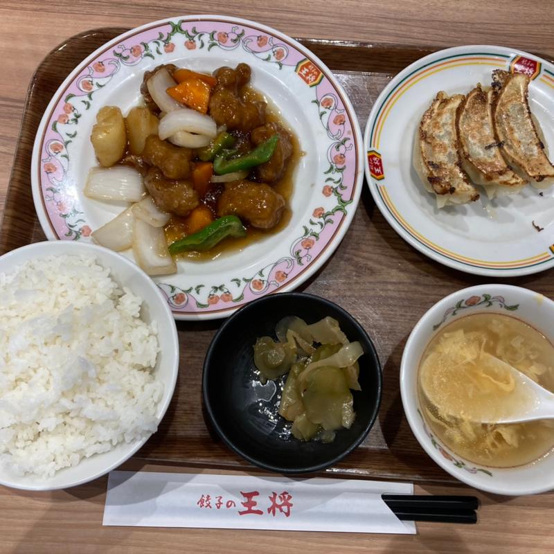 酢豚セット(餃子の王将 池袋東口店)