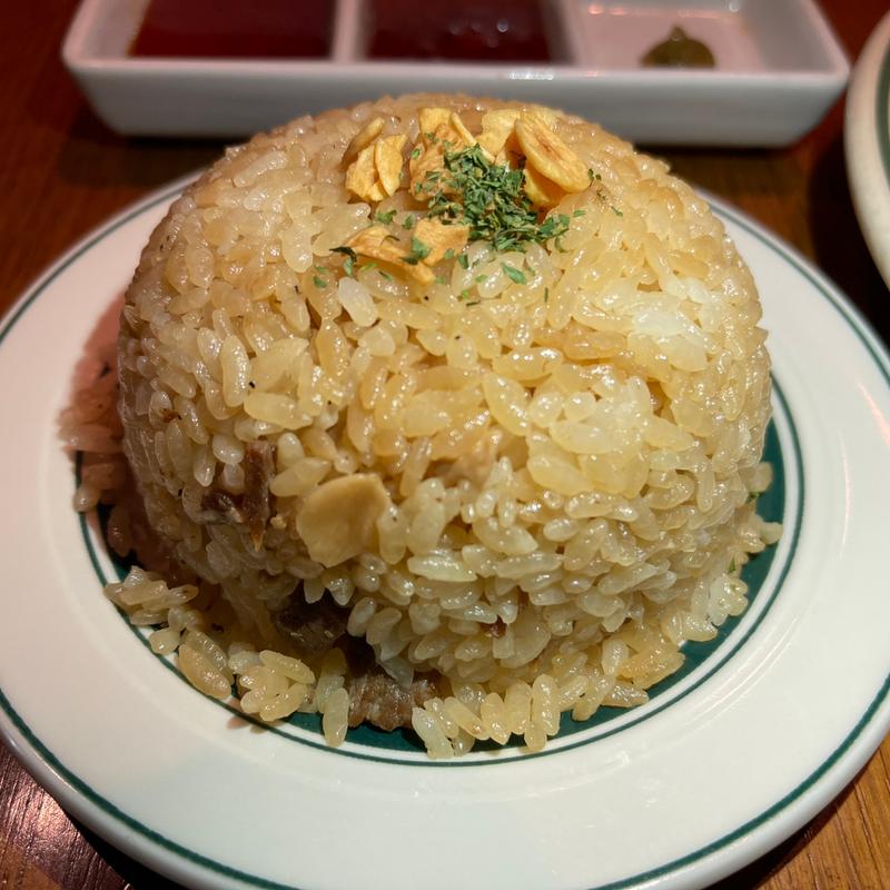 ガーリックライス(マロリーポークステーキ)