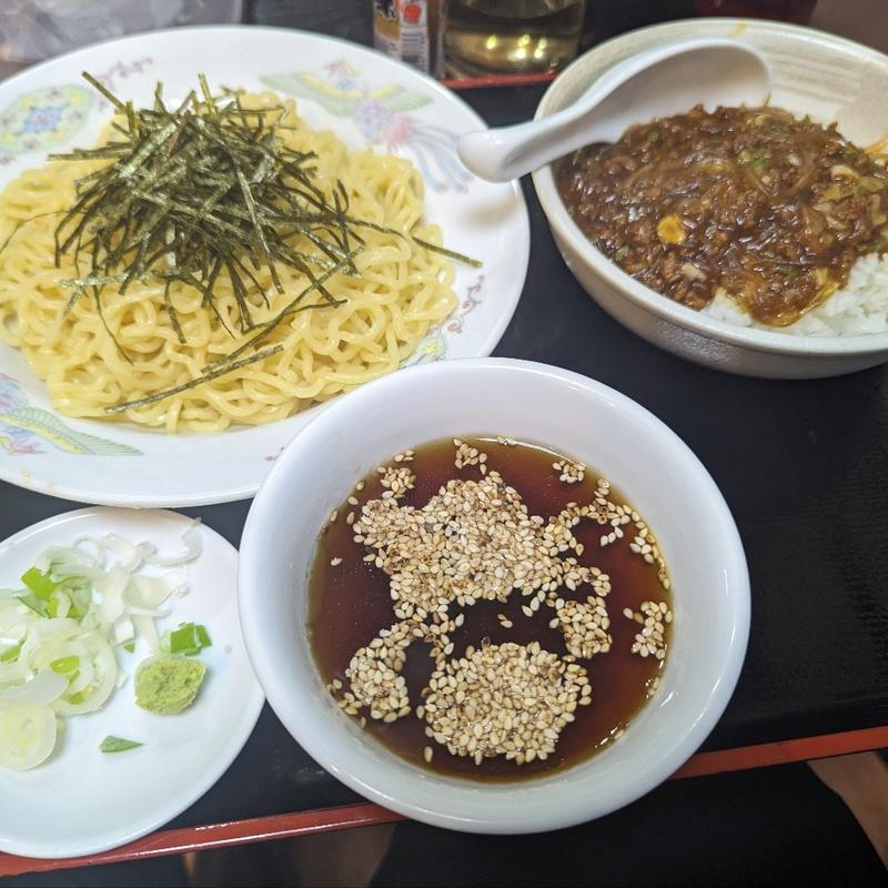 ざるラーメン＆ミニ春雨丼(八龍)