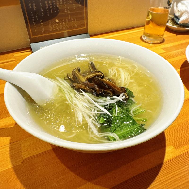 しいたけソバ(中華 有昌)