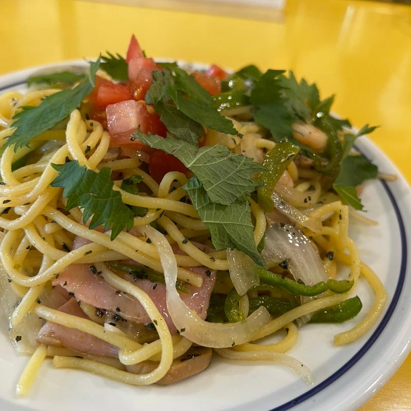 醤油バジリコスパゲティ(関谷スパゲティ )