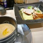 トリュフと帆立濃厚鶏つけ麺(ラーメン専科 竹末食堂)