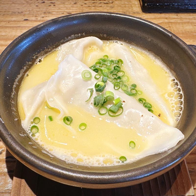 小林養鶏の炊き餃子(鶏そば 炭や 常総店)