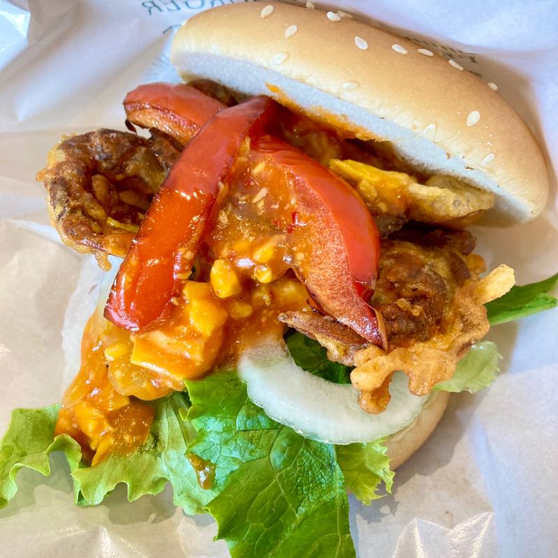 シンガポールチリクラブバーガー(フレッシュネスバーガービエラ山科)