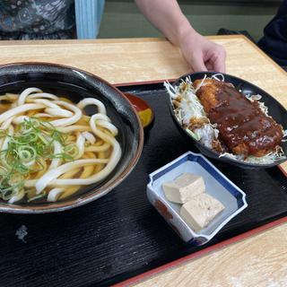 カツ丼と冷かけ(讃岐うどん 美曽乃)