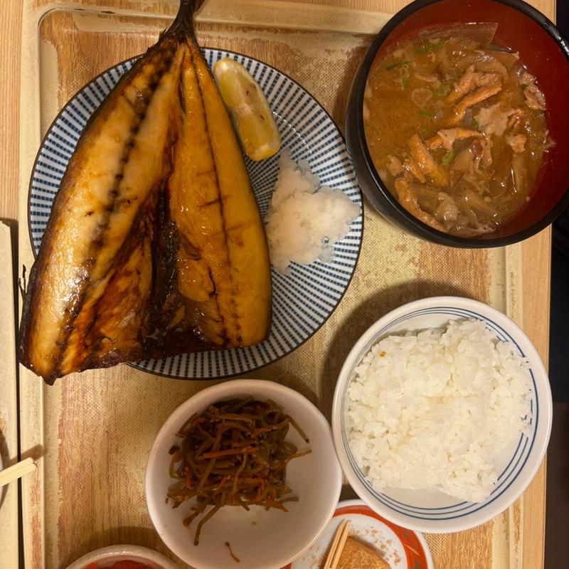 豚汁と塩鯖定食(さち福や イオンモール常滑店)
