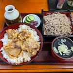 マグロ、そばセット