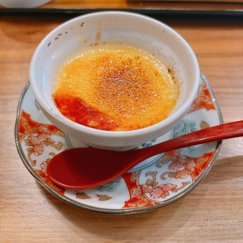 蕎麦屋の和三盆のプリン(十割そば 天ぷら 相馬庵)