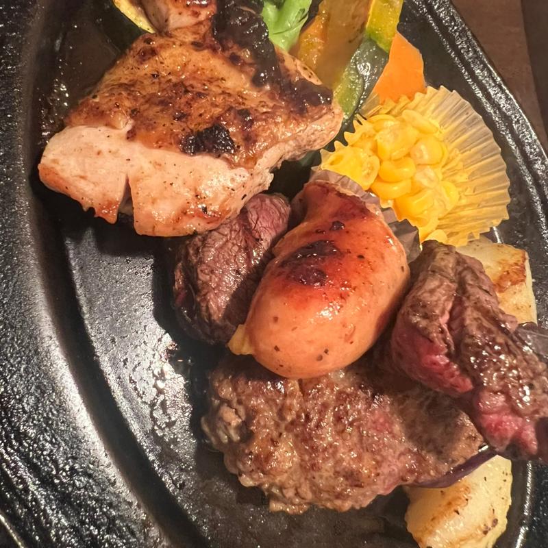 ミックスグリル(ステーキハウス ニューテキサス)