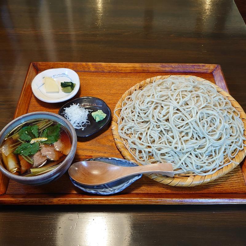 鴨せいろ＋大盛り(蕎苗 （キョウナ）)