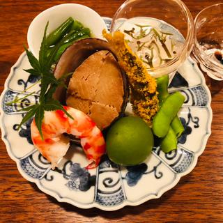 海と川と畑の豊穣な八寸(料理 澤)