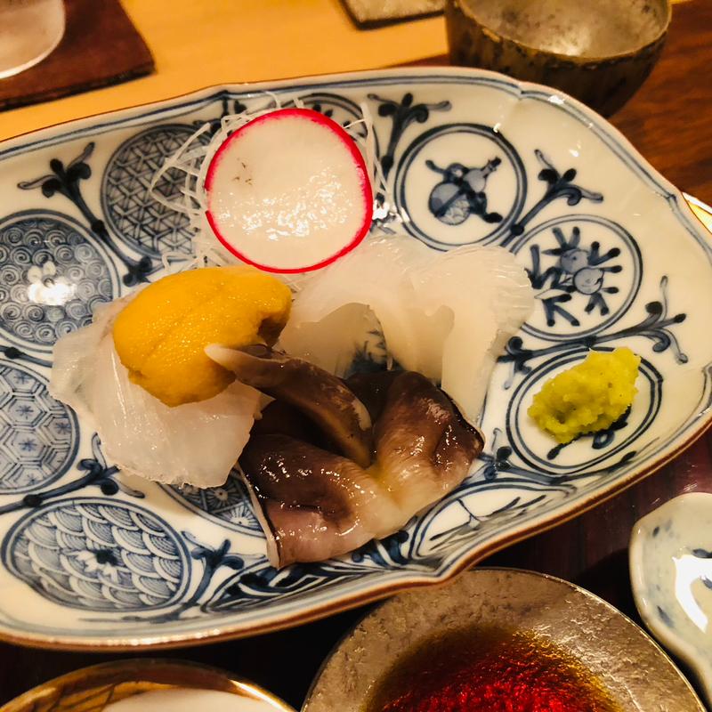 梅雨入り前の向附(料理 澤)