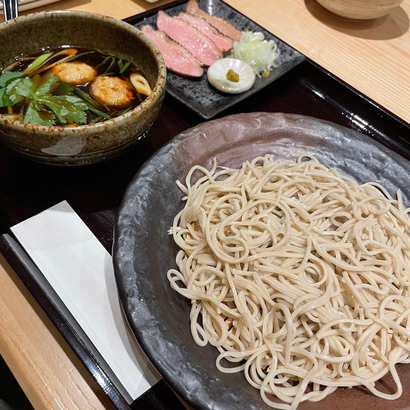 鴨ねぎざる蕎麦(そば康五郎)