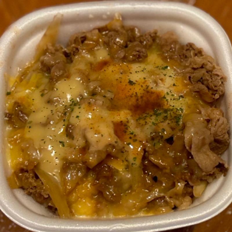 とろ〜り3種のチーズ 牛丼(大盛)(すき家 枚方招提北店 )
