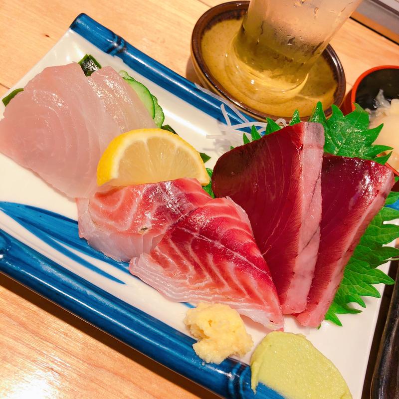 おすすめ旬魚3種盛り(ニューすしセンター春木屋 裏なんば店)