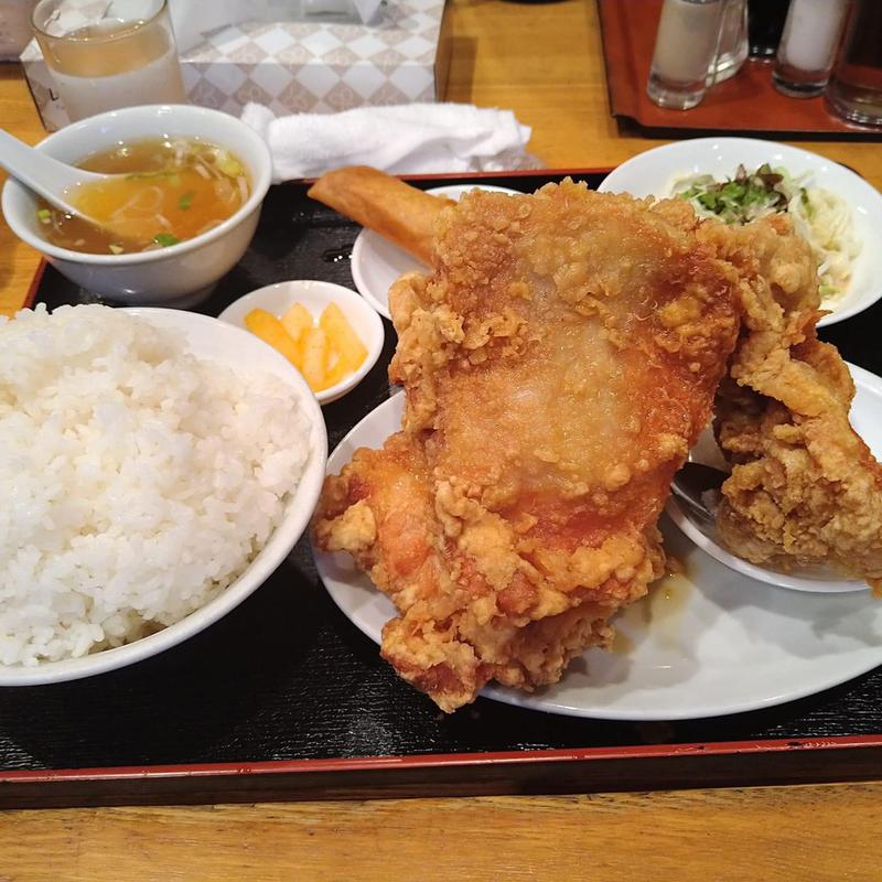 唐揚げ定食(シンチャン)