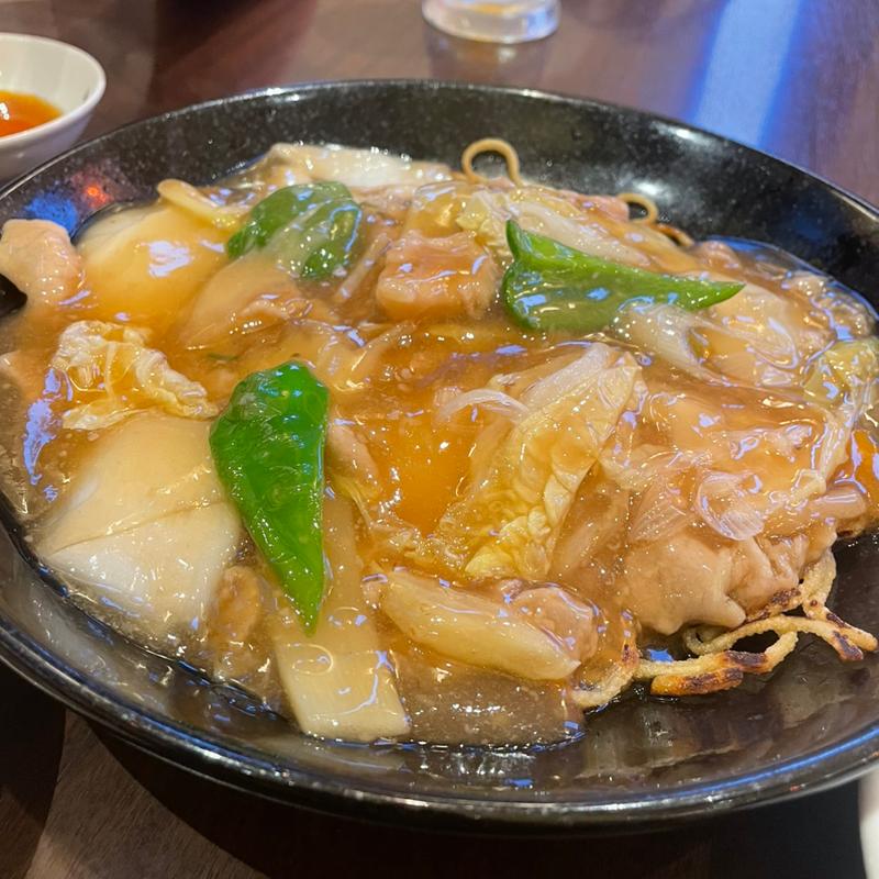 餡掛け焼きそば(餃子の王将 大蔵谷店)