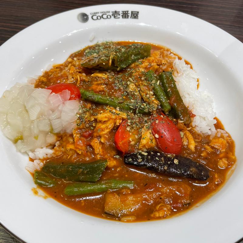 チキンと夏ベジのスパイスカレー(CoCo壱番屋 池下店)