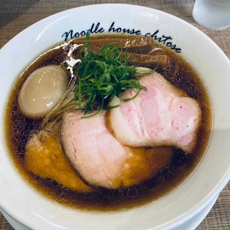 煮玉子らぁ麺(麺庵ちとせ)