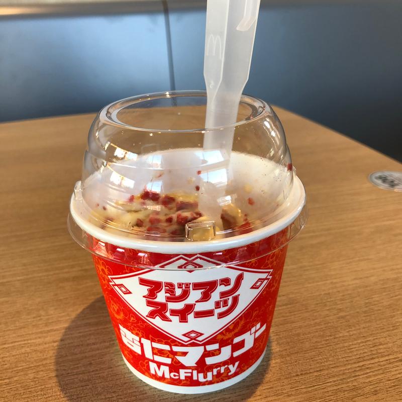 マックフルーリー 杏仁マンゴー(マクドナルド 三郷三丁目店)