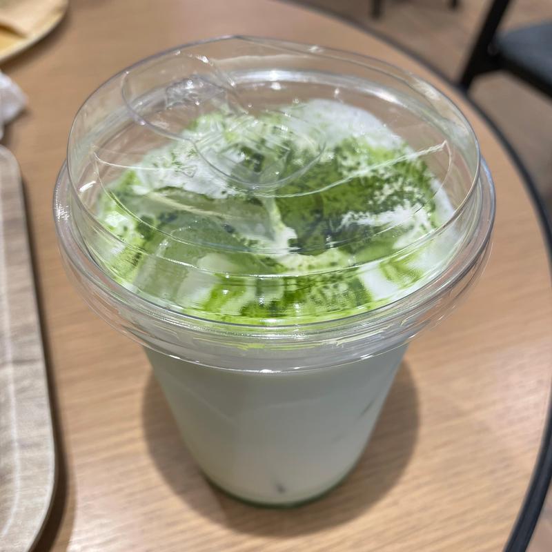 アイス抹茶ラテ(アンデルセンカフェ ひろぎんホールディングス本社ビル店)