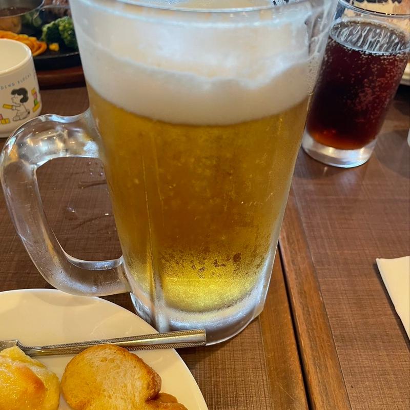 生ビール アサヒ スーパードライ 大ジョッキ(ステーキハウス フォルクス 豊洲店)