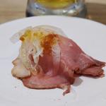 ローストビーフおろしステーキソース仕立て(かっぱ寿司 上大岡ミオカ店)