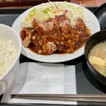 トンテキ定食ライス大盛り(松屋 京急久里浜店)