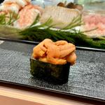 バフンウニ(廻転鮨 銀座おのでら 息子渋谷店)