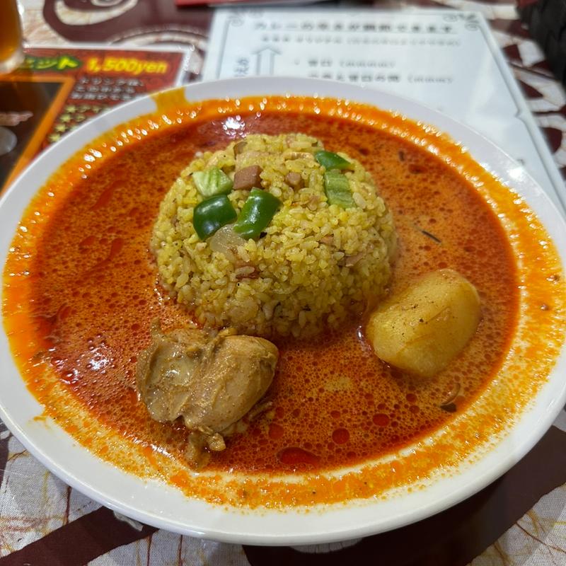 ドライ カリー (サラダ セイロンティー アイス付き)(スリランカ家庭料理 Monara(モナラ))