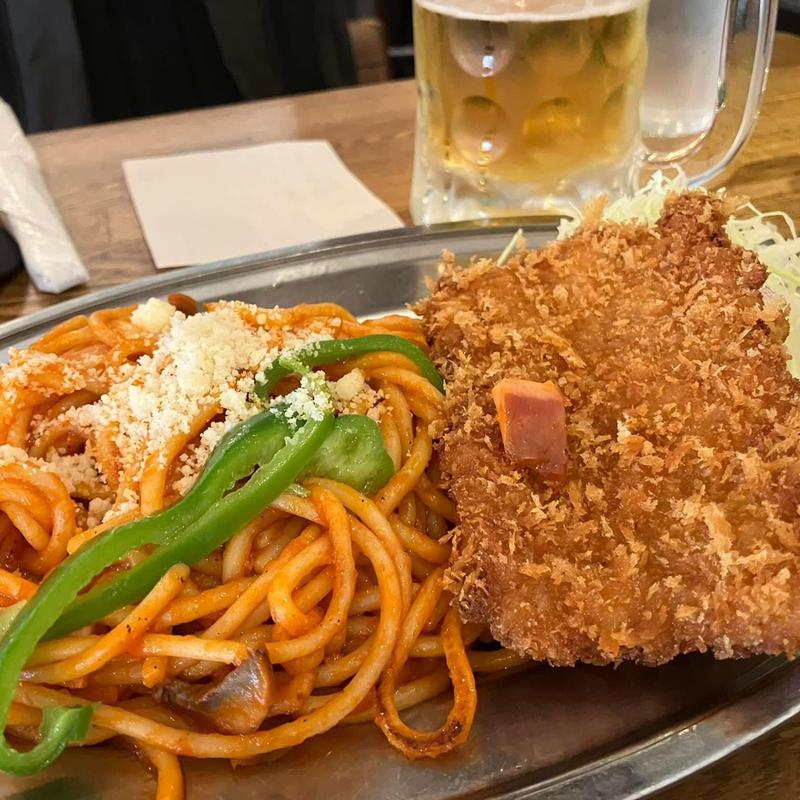 ナポリタン チキンカツトッピング(センターグリル)