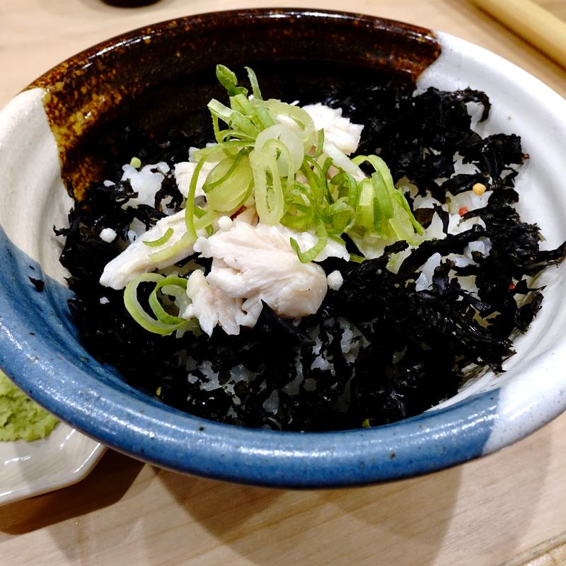 ミニ鶏茶漬け(おダシと銀しゃり 中華そば 三ノル)