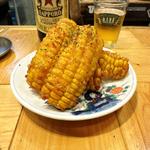 トウモロコシの唐揚げ(大衆酒場 チャン栓チャン)