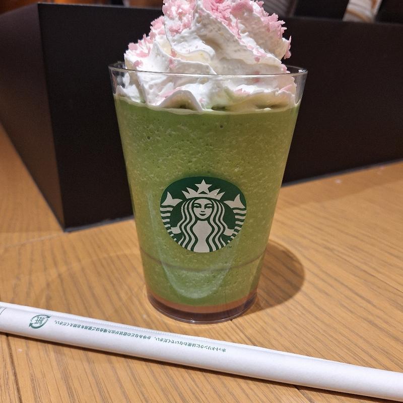 花見抹茶クリームフラペチーノ(スターバックス コーヒー イオンタウン伊賀上野店)