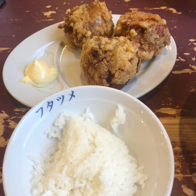 唐揚げセット(極濃湯麺　フタツメ　越戸店)