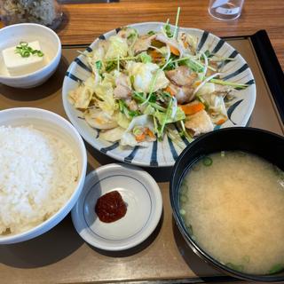 肉野菜炒め定食(やよい軒 堺浜寺店)
