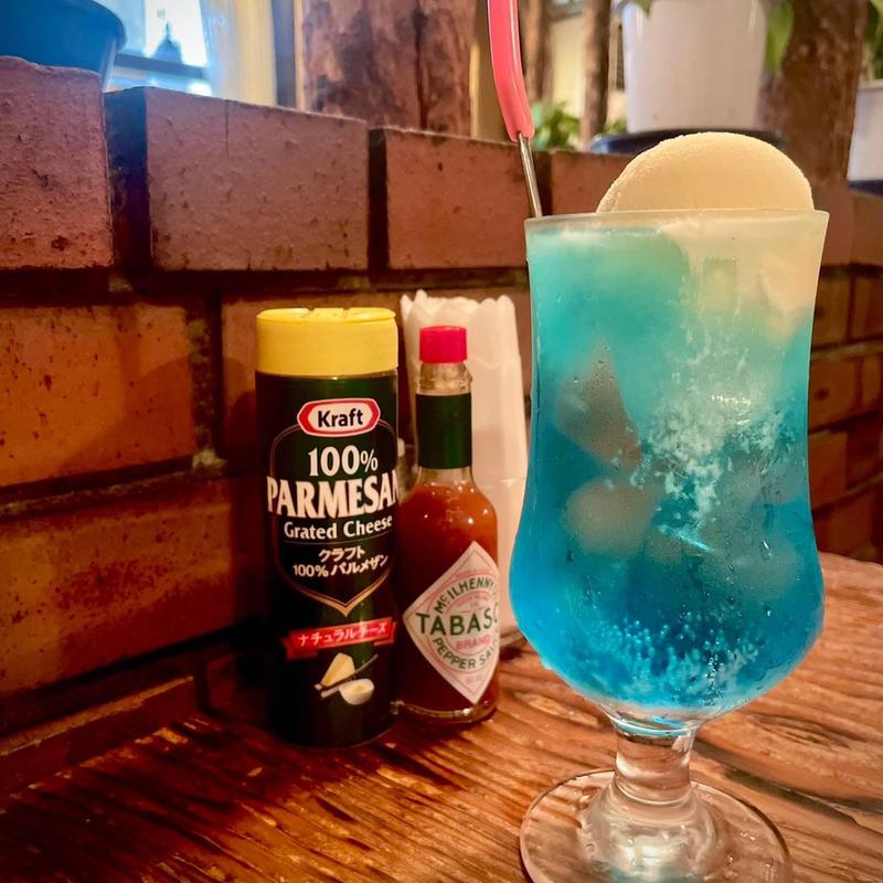 クリームソーダ 青(さぼうる2)