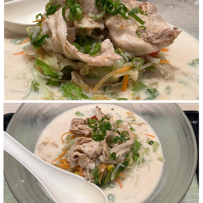 豚しゃぶ冷やしちゃんぽん (コクのあるあっさりスープとピリ辛豚しゃぶがやみつき！)(リンガーハット 相鉄ライフ三ツ境店)