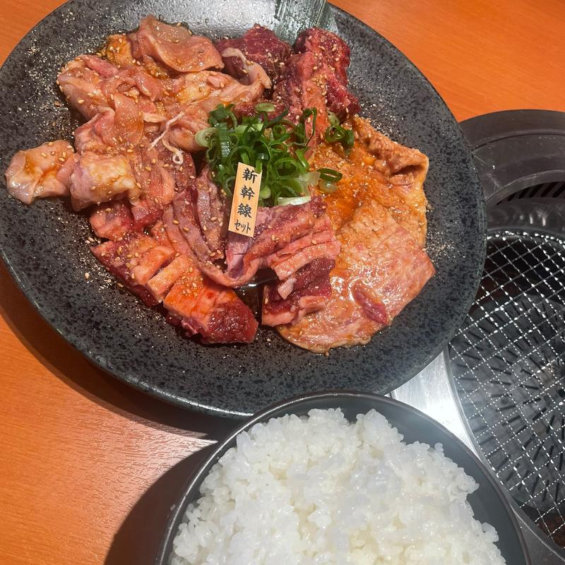 新幹線セット(焼肉特急 松原駅)