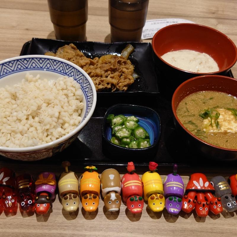 牛皿麦とろ御膳(そば処 吉野家 郡山さくら通り店 )