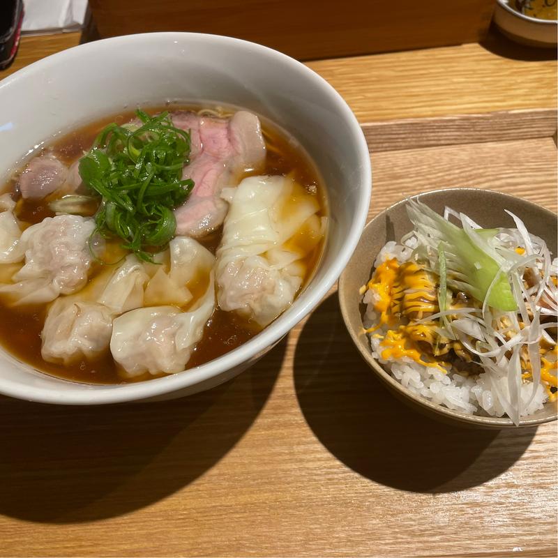 醤油そば　マヨチャーシュー丼(中華そば二階堂)