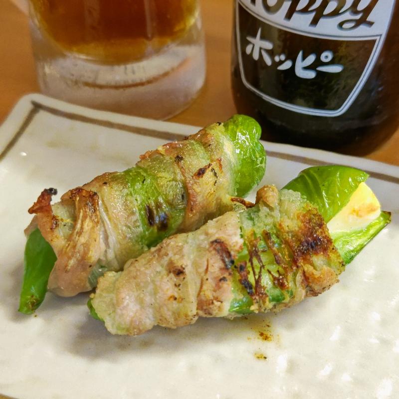 肉巻きチーピー焼き(大衆酒場 五の五 ぴおシティ桜木町店)