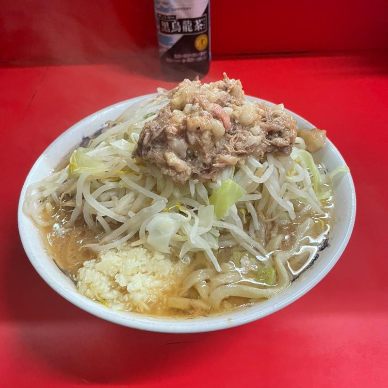 麺少なめ豚一枚(ラーメン二郎 松戸駅前店 （らーめんじろう）)