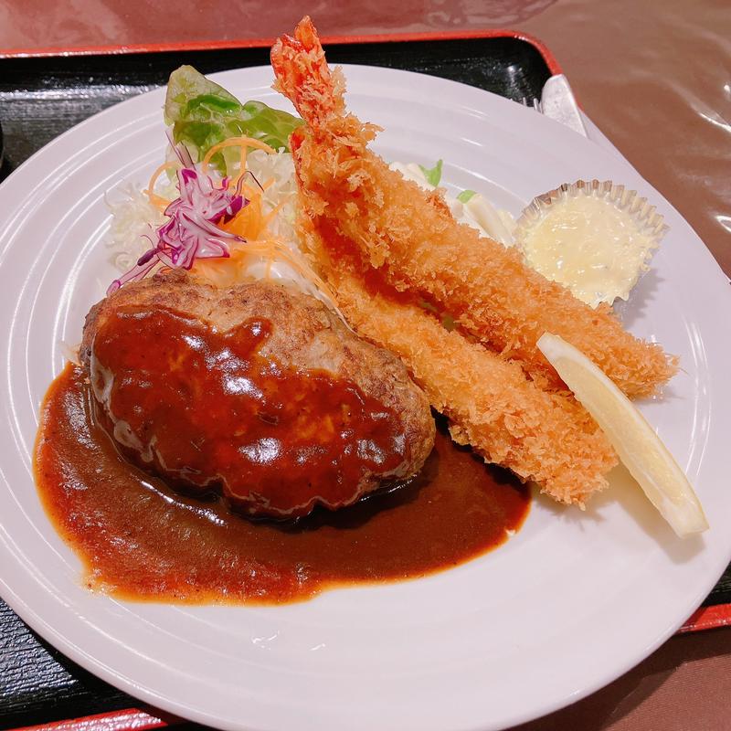 ハンバーグと海老フライ(はやしや )