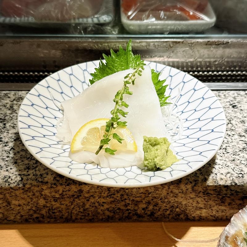 ヤリイカ刺身(英鮨 渋谷店)