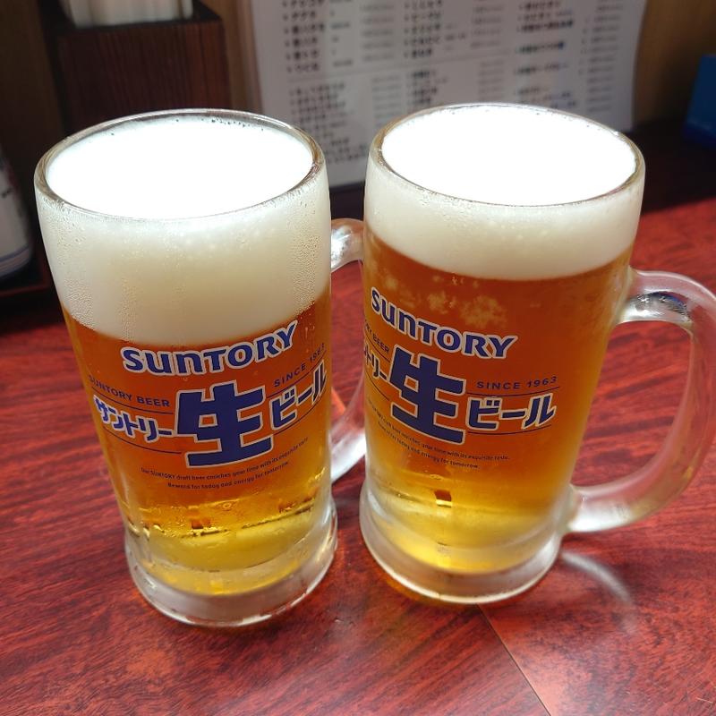 生ビール（サントリー生）(もつ焼き とん将 )