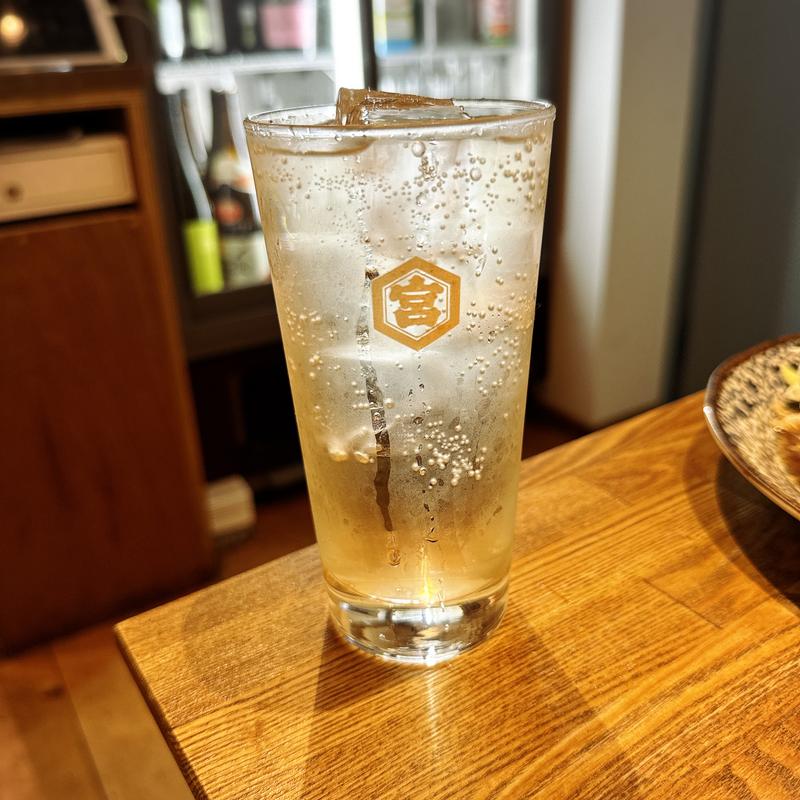 りんご黒酢サワー(菱田屋酒場)